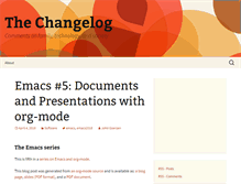 Tablet Screenshot of changelog.complete.org